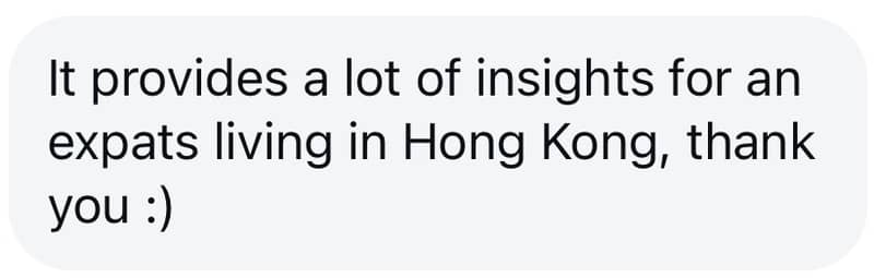 Instagram DM from YS — father of a 13-month-old, 15 years in Hong Kong — praising The Ultimate HK Kindergarten Playbook